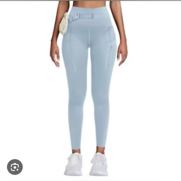 Nike Pants - NIKE DRI-FIT GO TRAIL BLUE 7/8 TIGHTS / LEGGINGS SIZE - LARGE COMPRESSION- NWT